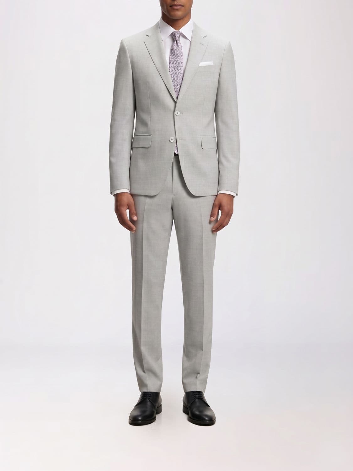 Boss Single Breasted Suit in Virgin Wool Blend · 54