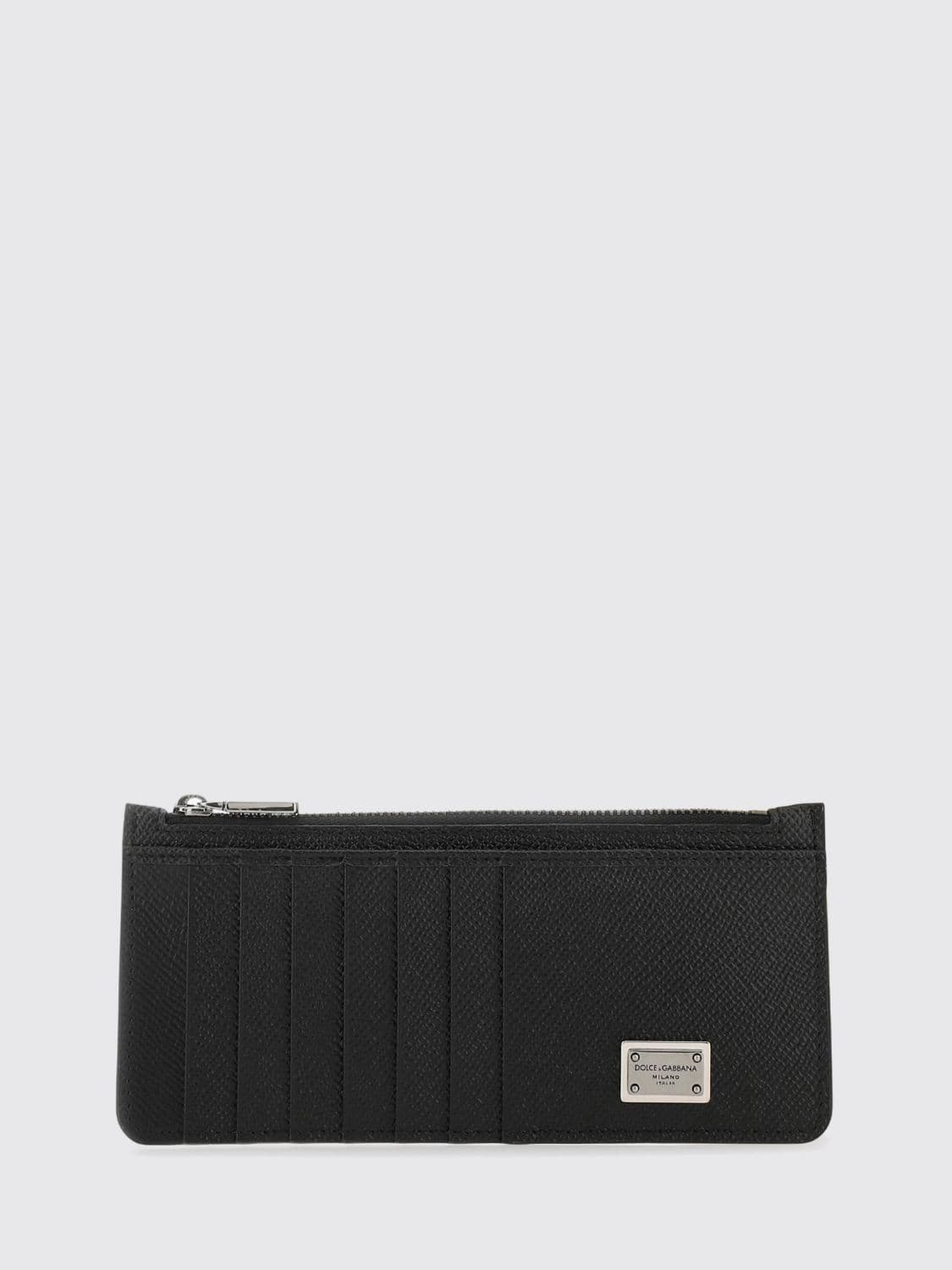 Dolce & Gabbana Grain Leather Credit Card Holder