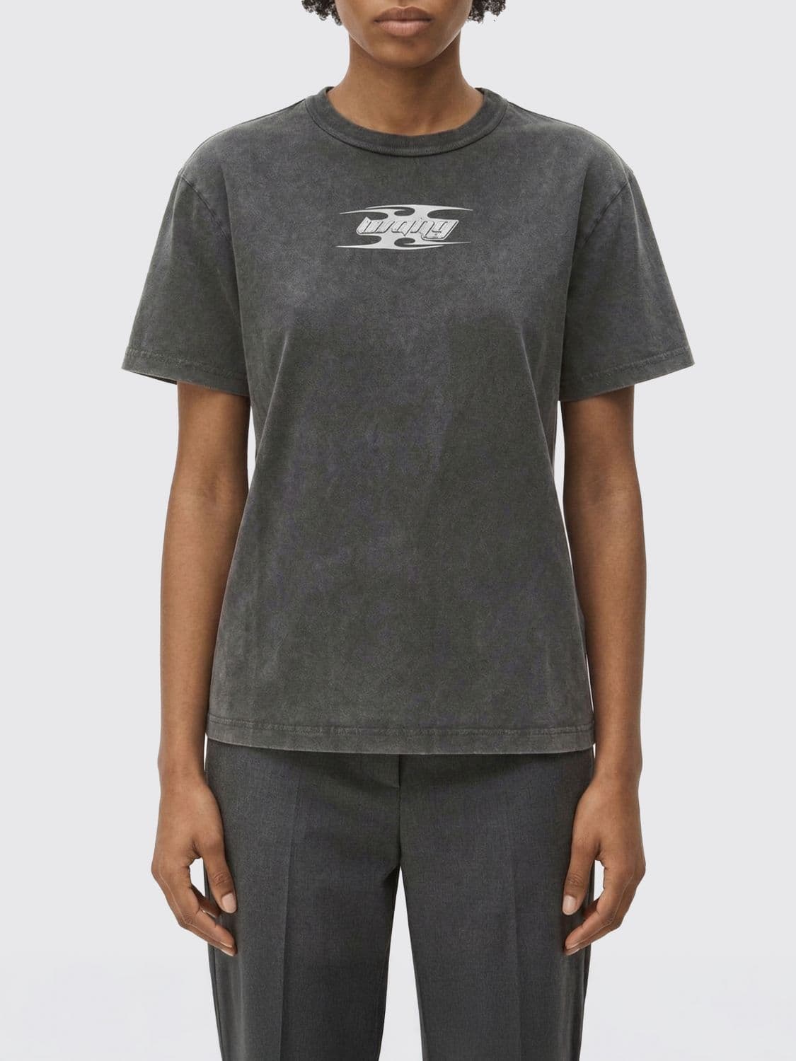 T By Alexander Wang Cotton T-Shirt with Logo