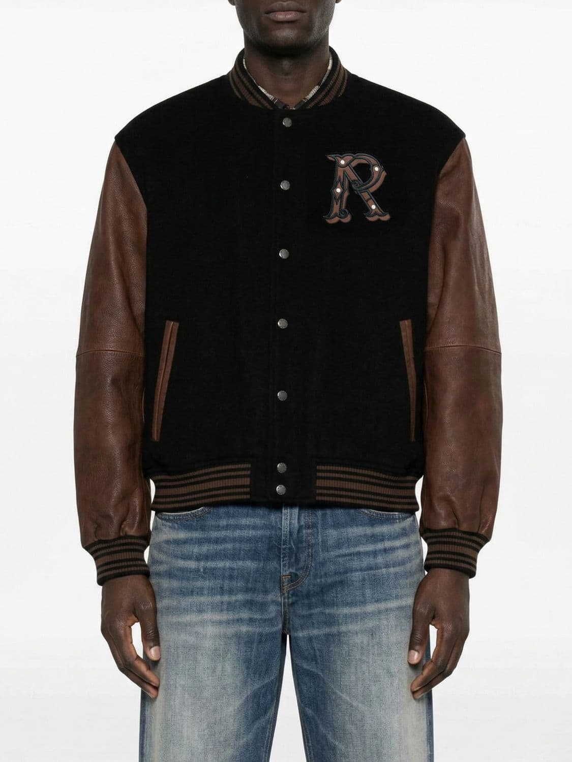 Represent Wool Bomber Jacket with Logo