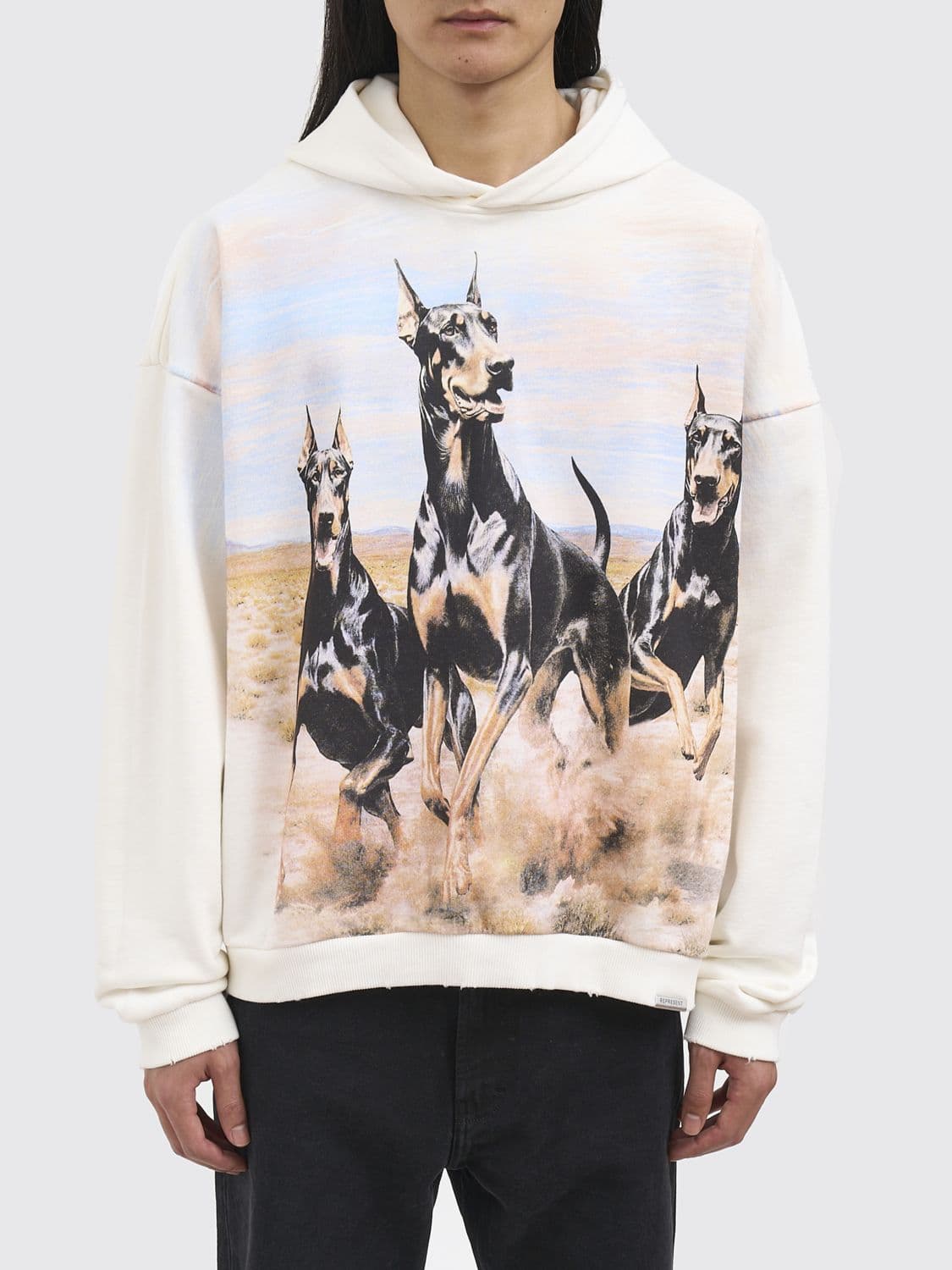 Represent Printed Cotton Hoodie