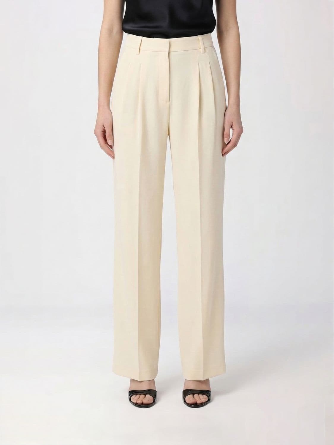 The Andamane Nathalie Satin Palazzo Trousers