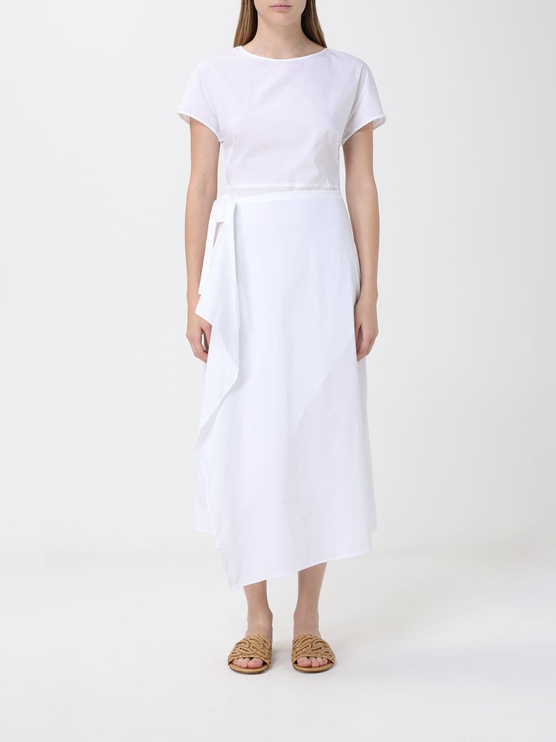 Liviana Conti Thalia Midi Cotton Blend Dress