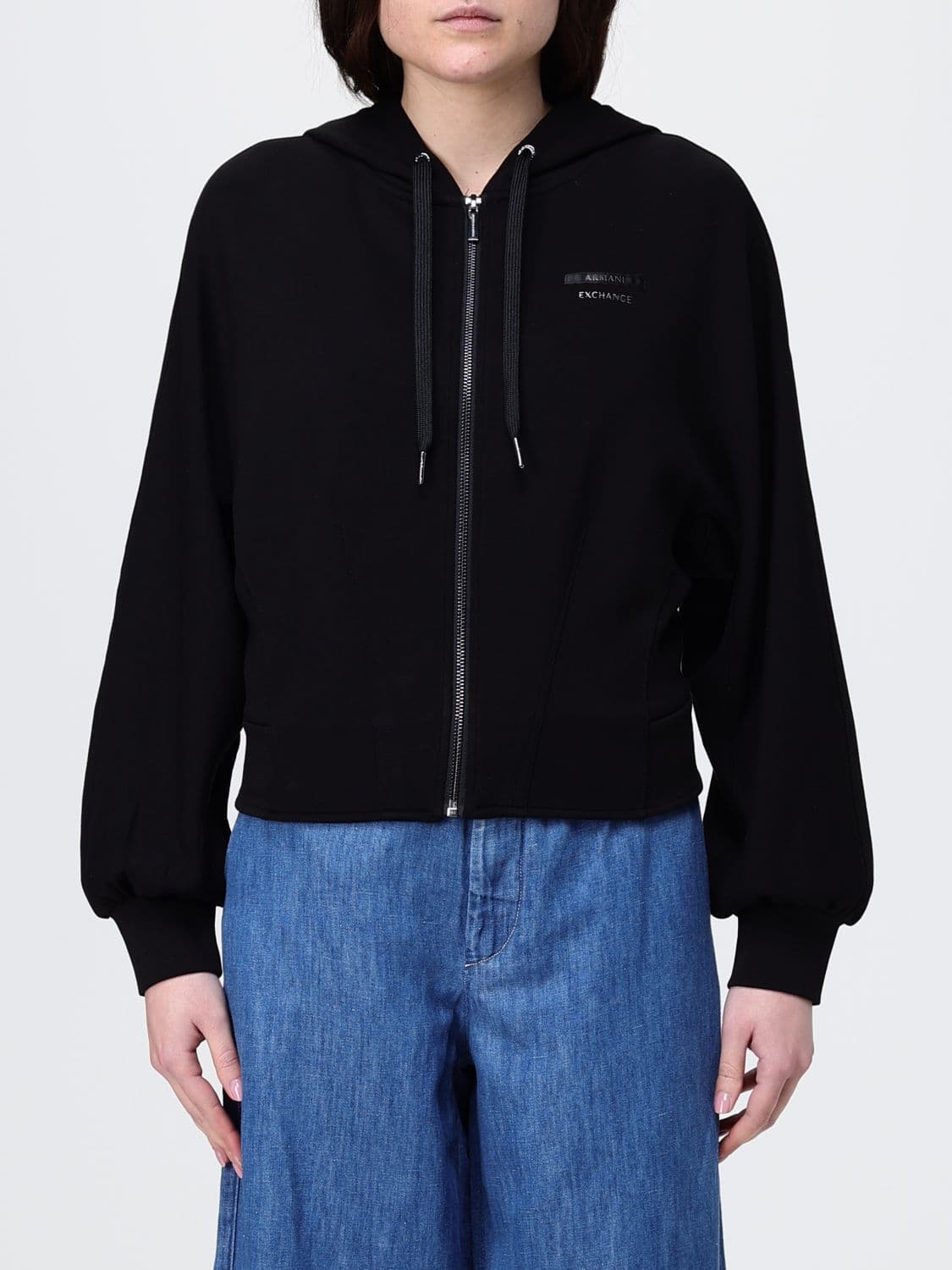 Armani Exchange Cotton Hooded Sweatshirt · S