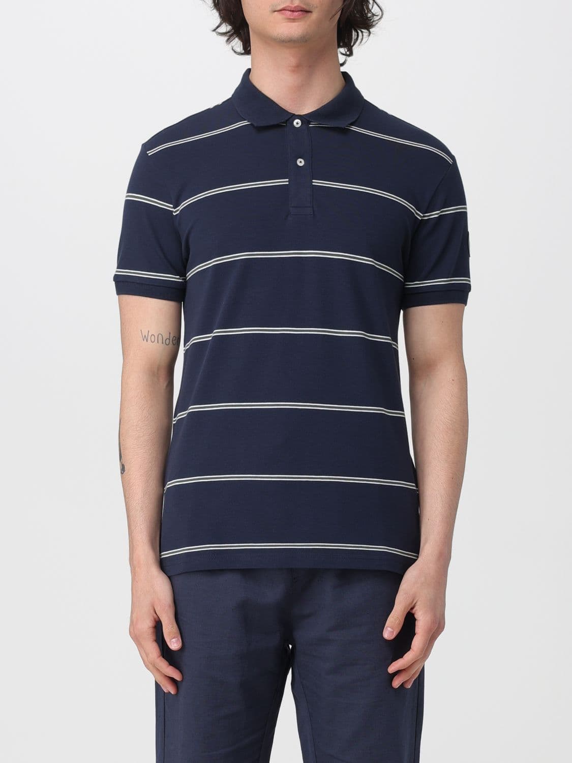 Colmar Striped Cotton Polo Shirt