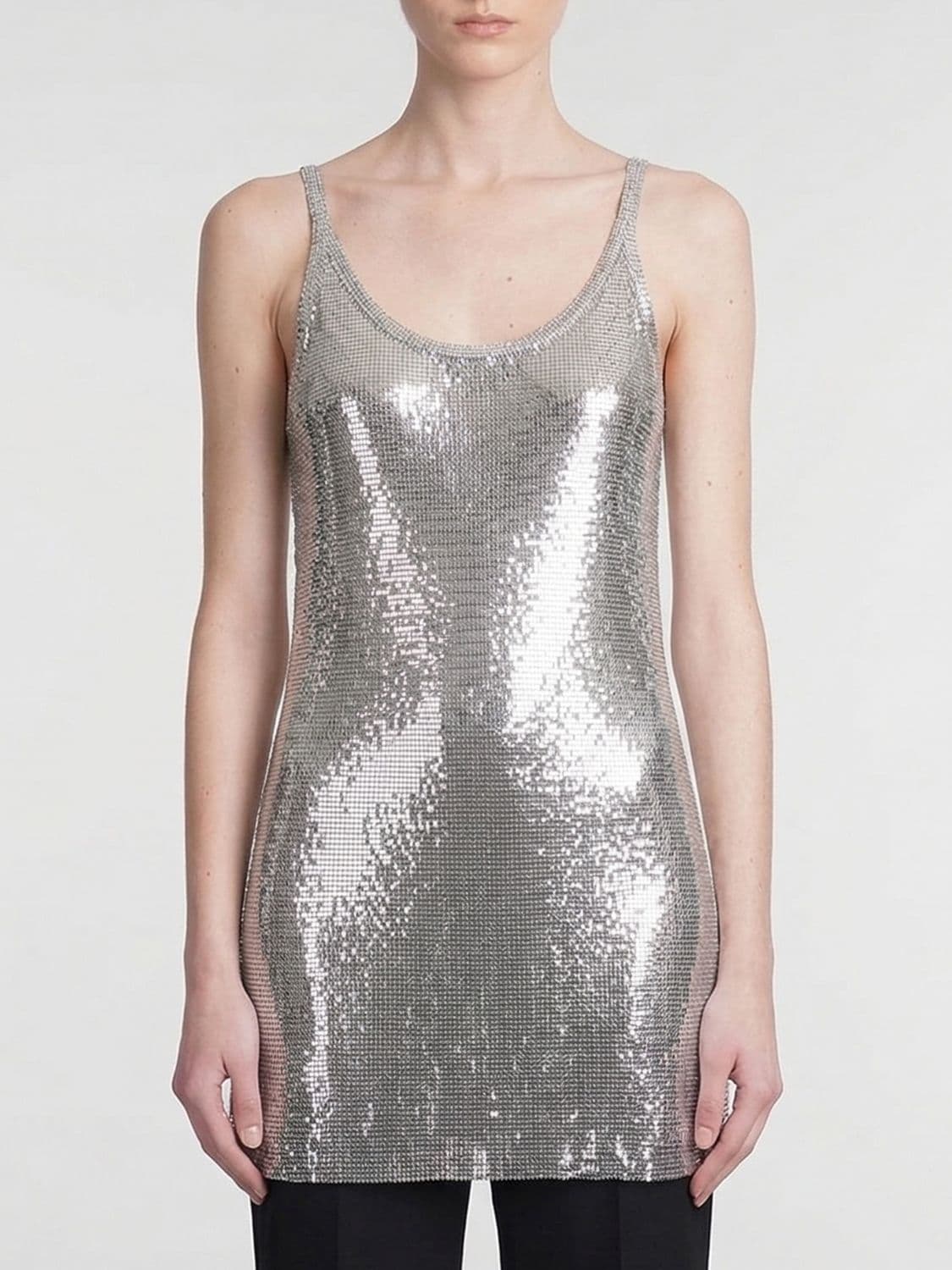 Rabanne Metallic Mesh Top