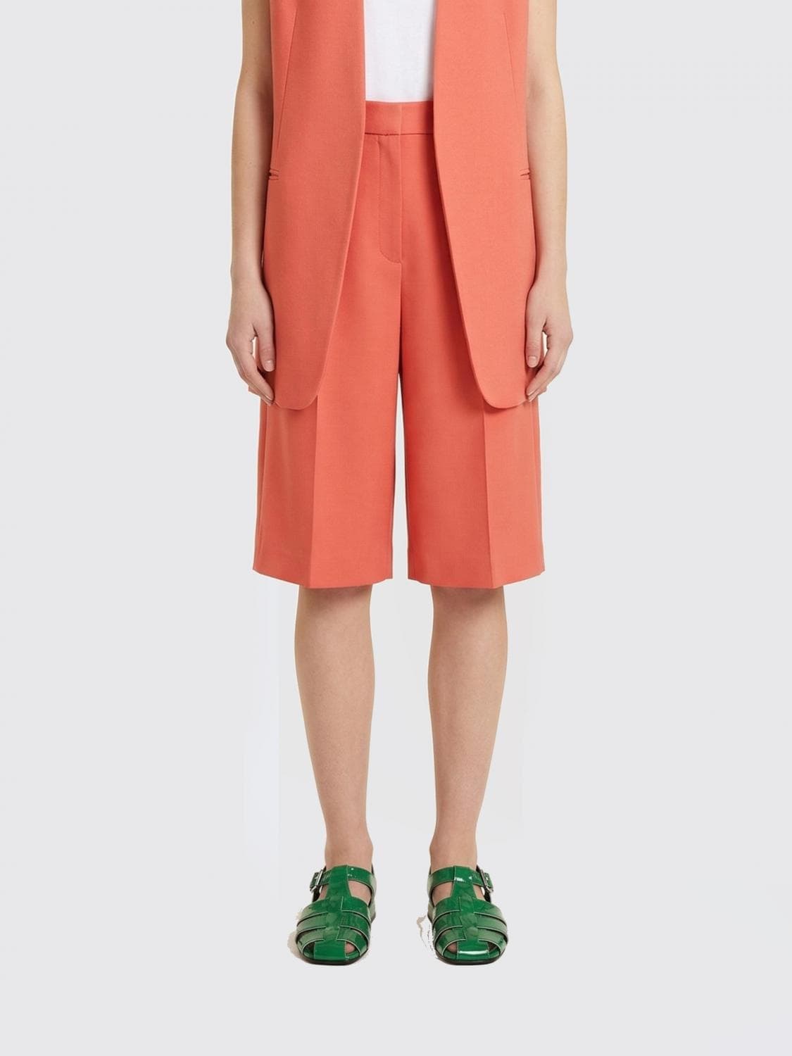 Agnona Wool and Silk Tailored Shorts