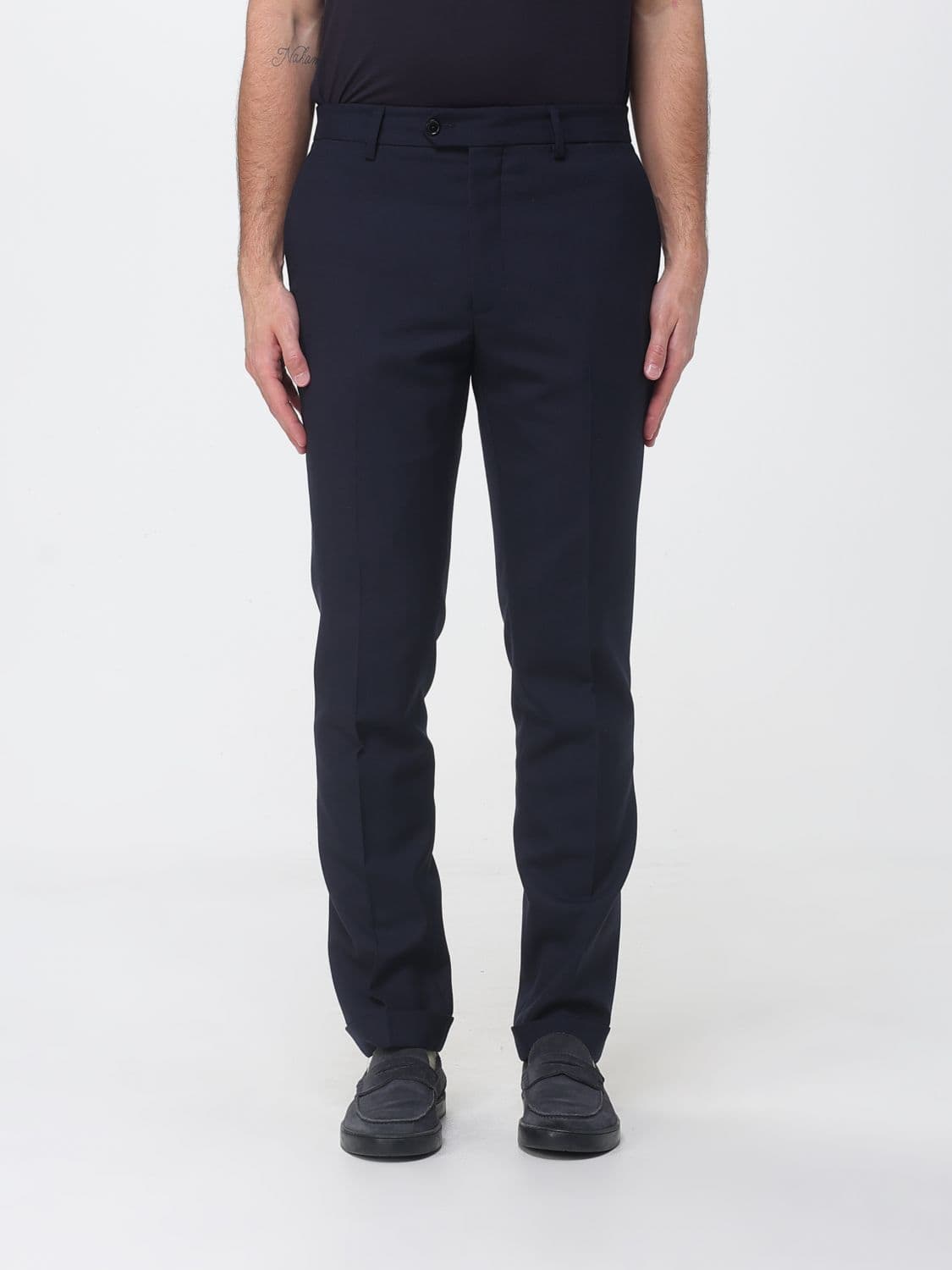 Fay Slim Fit Virgin Wool Trousers