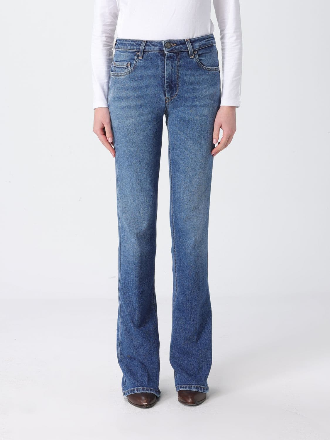 Fay Flared Stretch Denim Jeans
