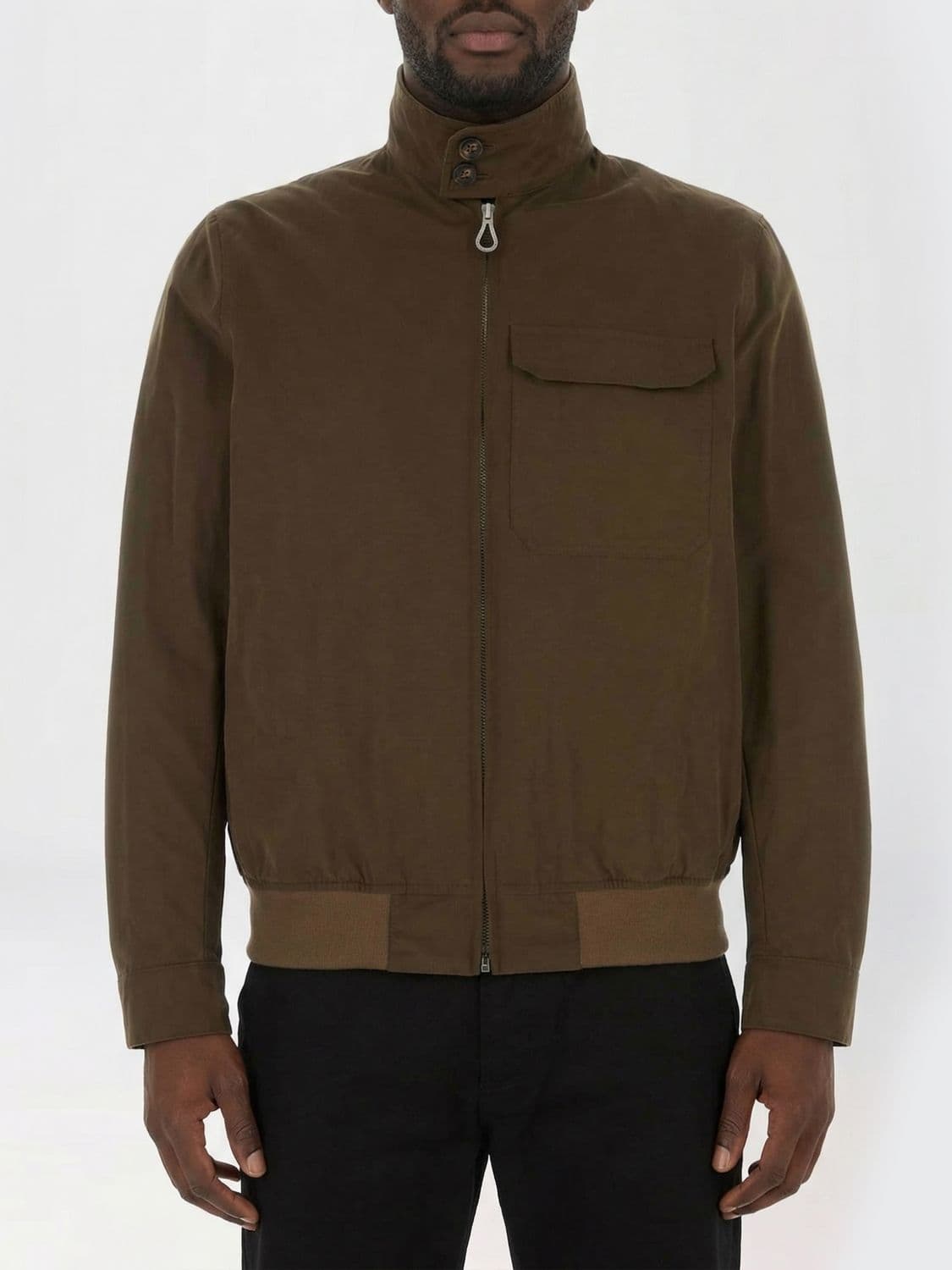 Paltò Cotton Blend Bomber Jacket