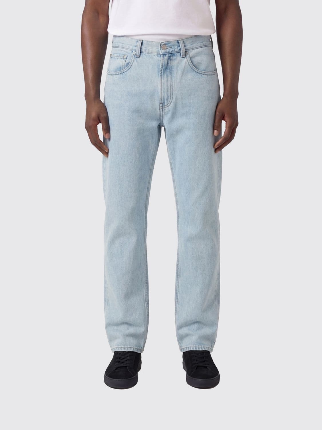 Entire Studios Cotton Denim Straight Jeans