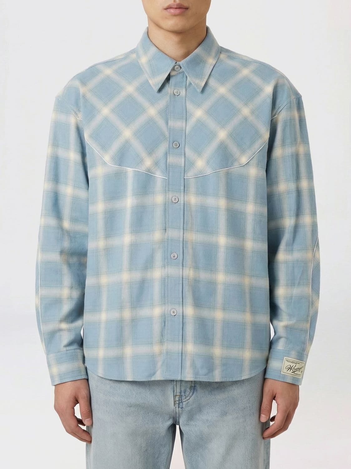 Wooyoungmi Rayon Shirt with Check Print · 50