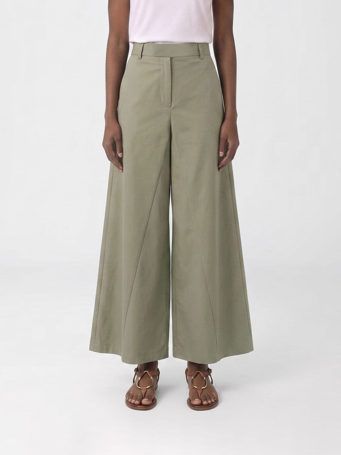 Federica Tosi Poplin Wide-Leg Trousers