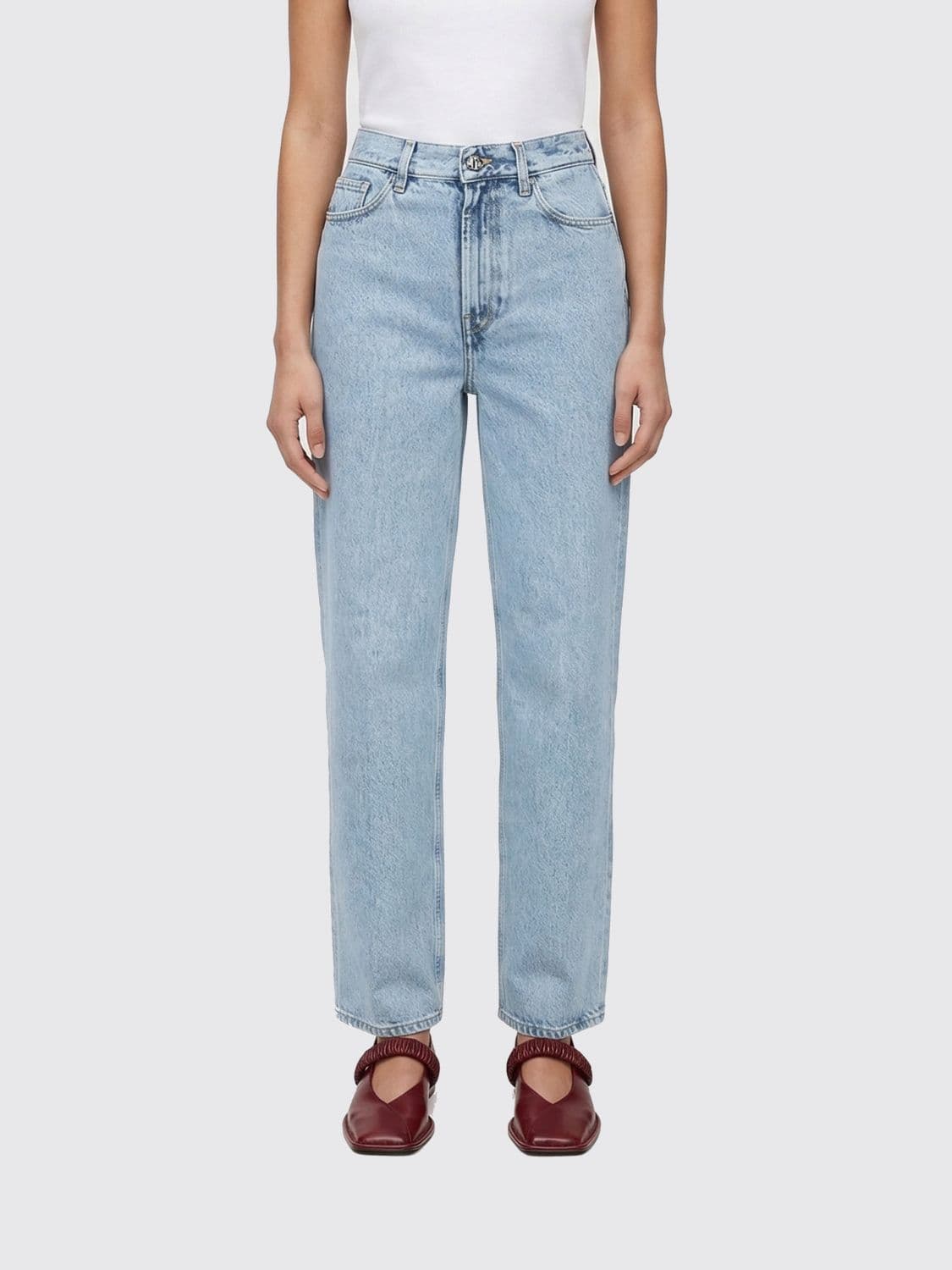 Toteme Cotton Denim Straight Jeans