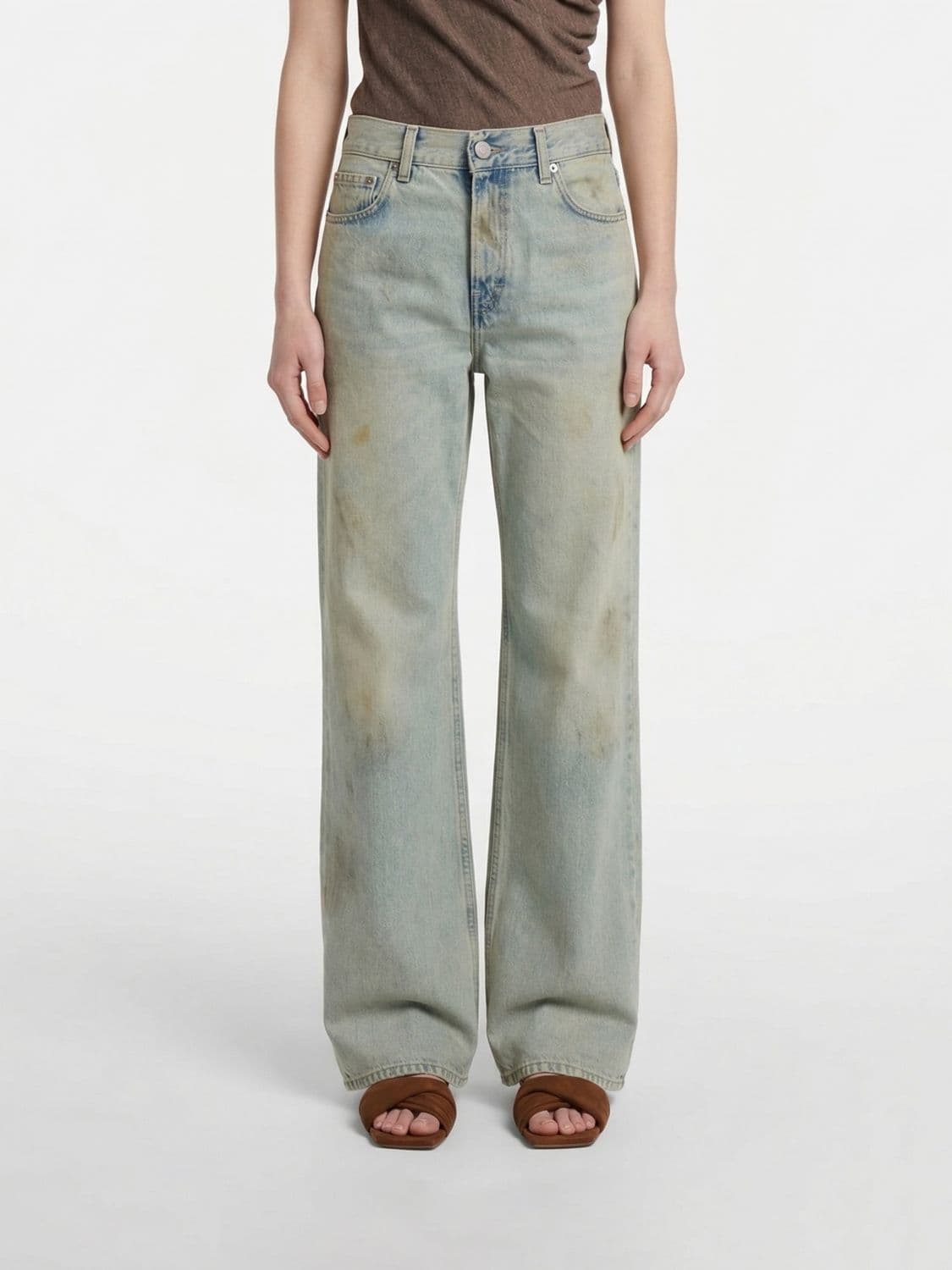 Haikure Used Effect Denim Jeans