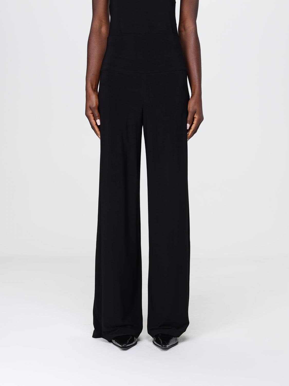 Norma Kamali Jersey Straight Trousers