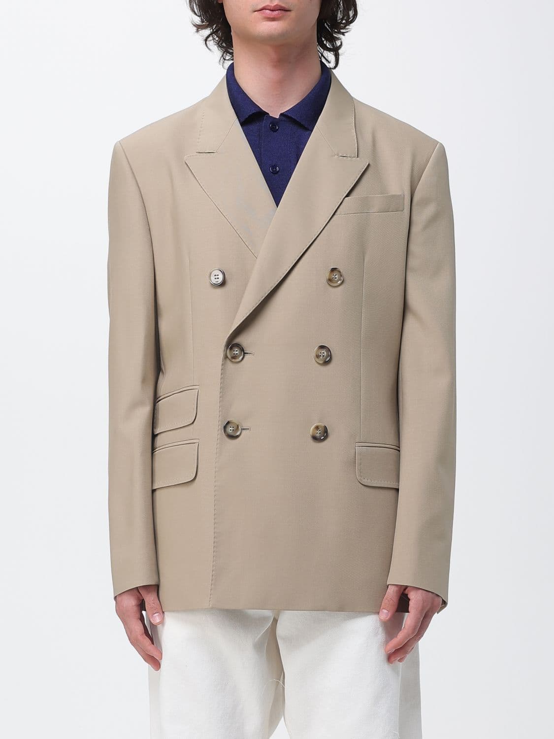 Ami Paris Double-Breasted Virgin Wool Blazer · 50