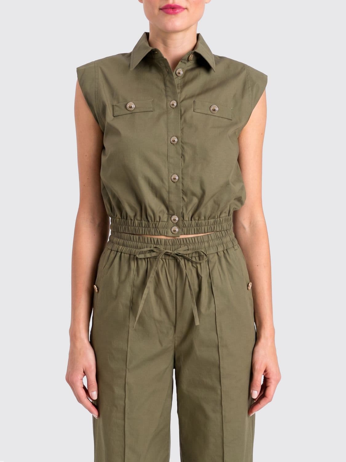 Twinset Sleeveless Cotton Shirt