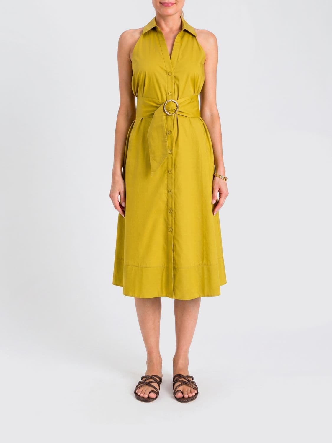 Twinset Chemisier Dress in Stretch Cotton