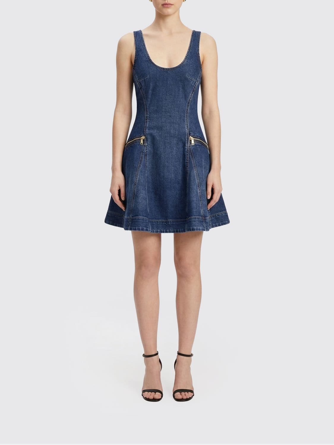 Self-Portrait Denim Dress · 8