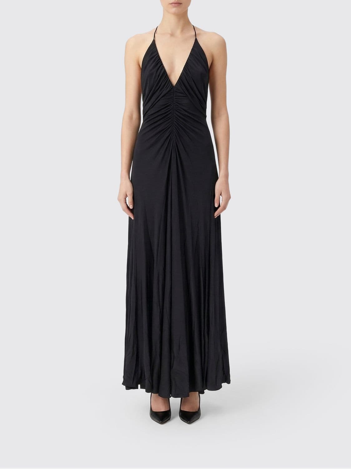 Self-Portrait Ruched Jersey Dress