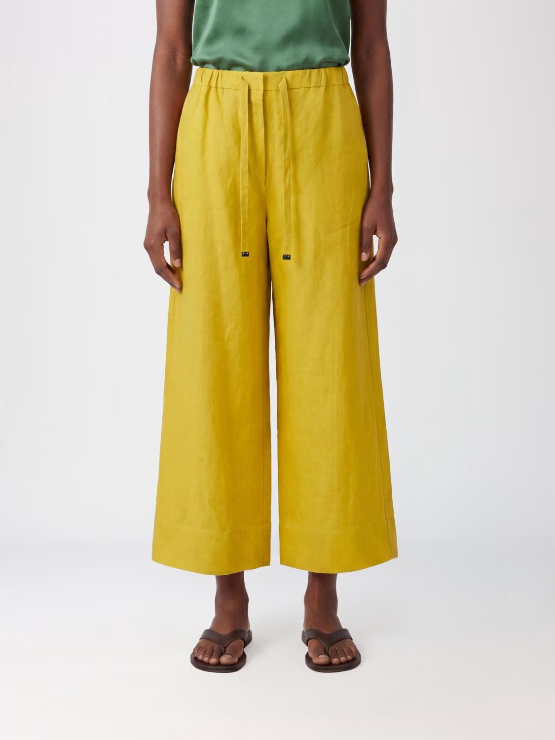 's Max Mara Wide Linen Trousers