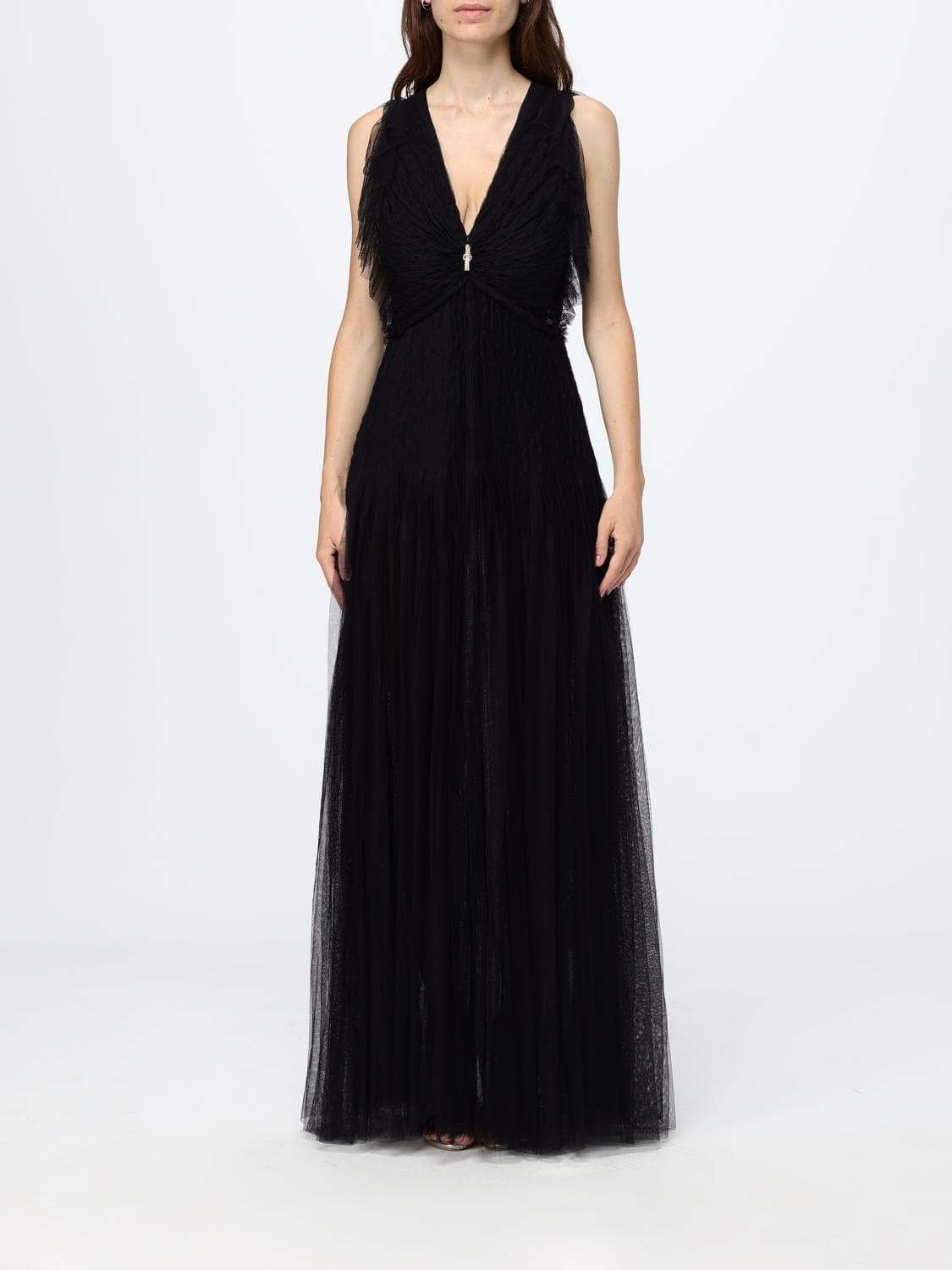 Elisabetta Franchi Long Tulle Dress