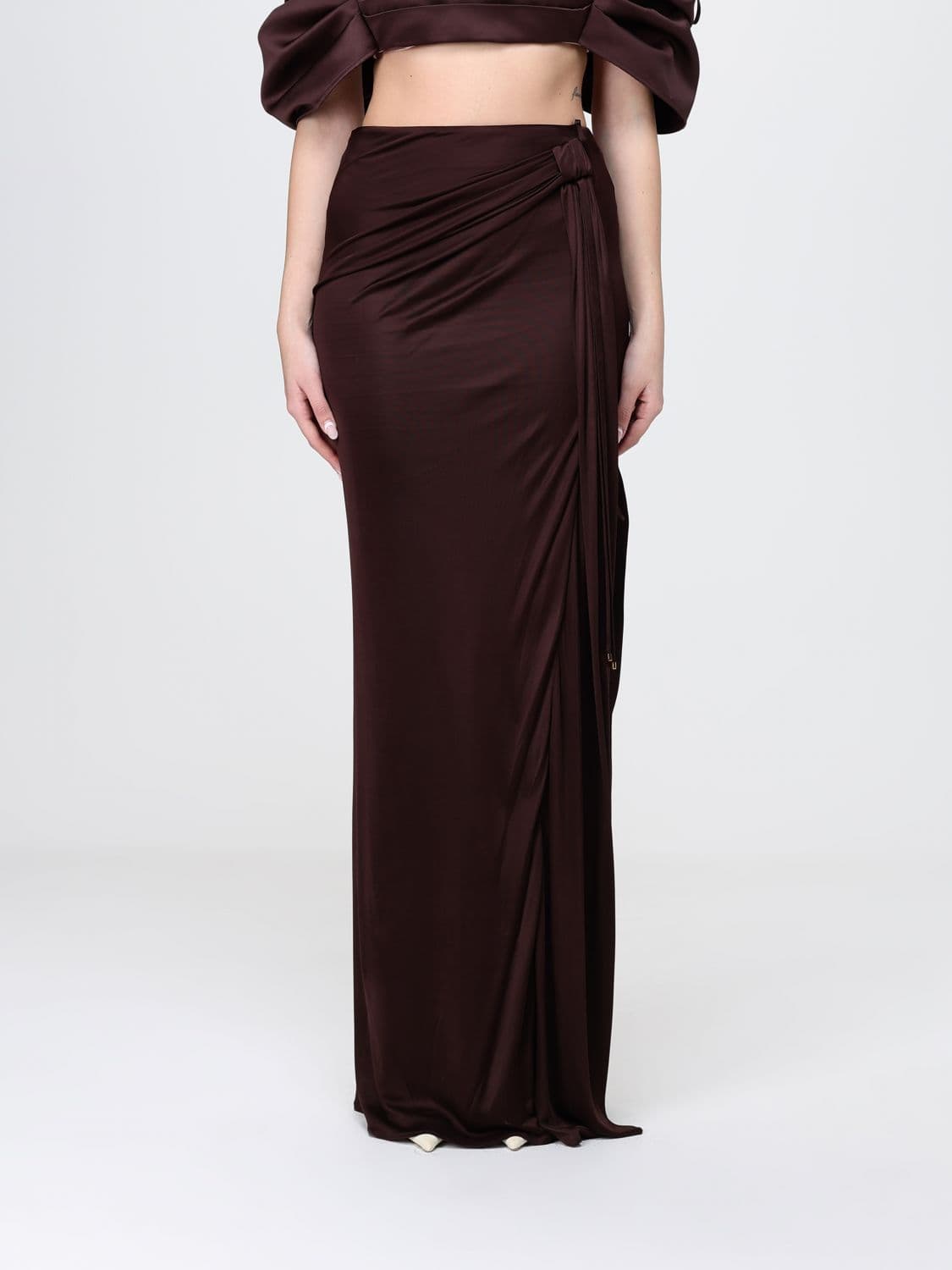 Elisabetta Franchi Viscose Long Skirt
