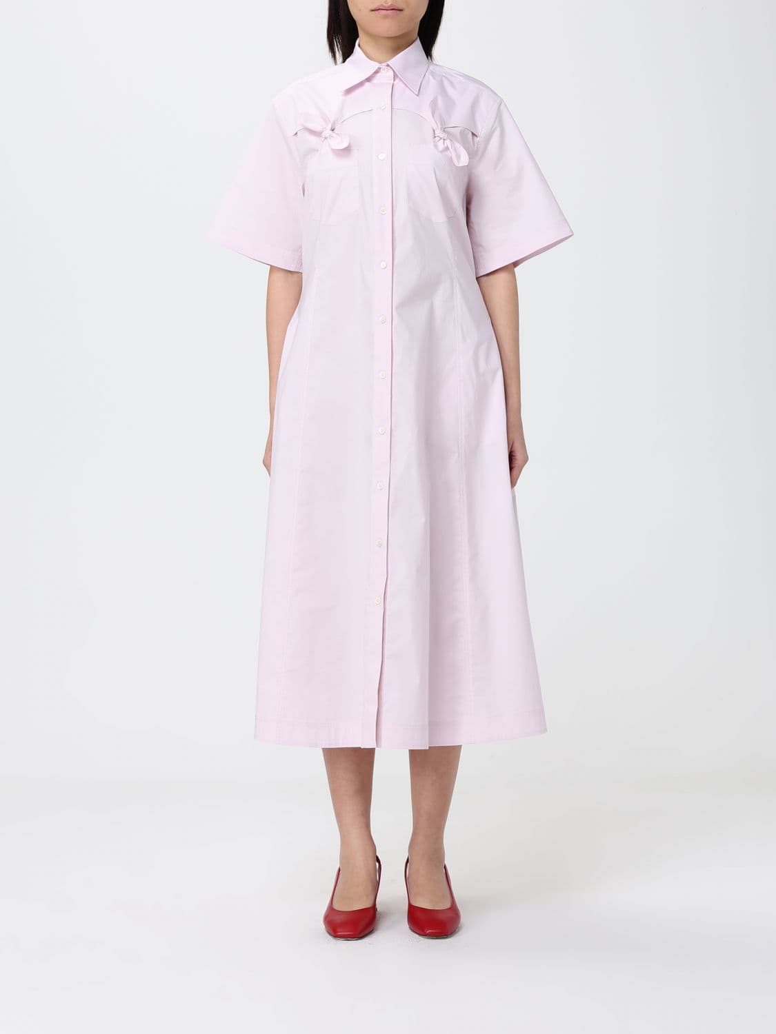 Moschino Couture Cotton Chemisier Dress