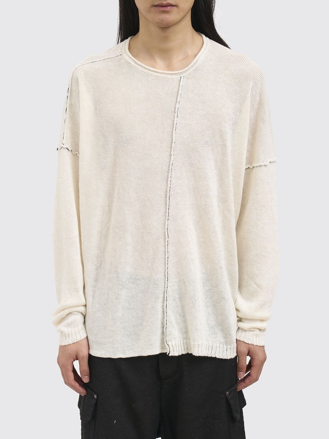 Isabel Benenato Linen Pullover