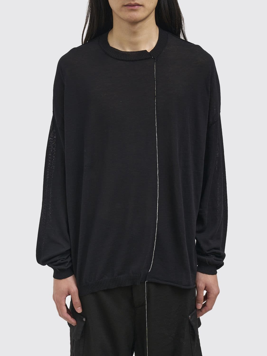 Isabel Benenato Cotton Crew Neck Pullover