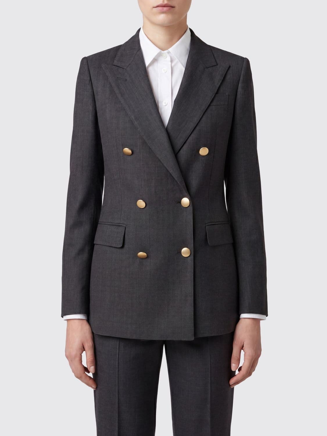 Tagliatore Double-breasted Viscose Blend Blazer · 48
