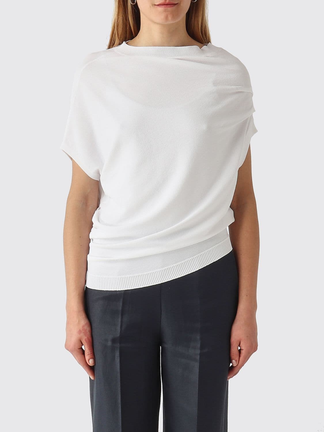 Liviana Conti Draped Viscose Top