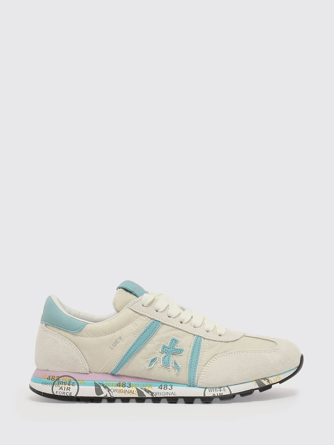 Premiata Lucyd Nylon and Suede Sneakers