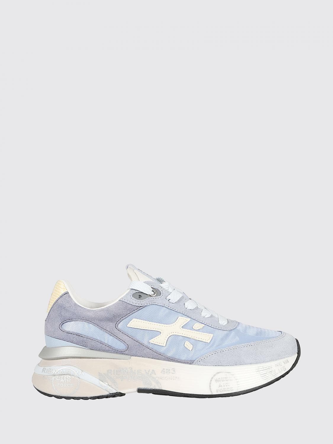 Premiata Moerund Laminated Leather and Mesh Sneakers · 36