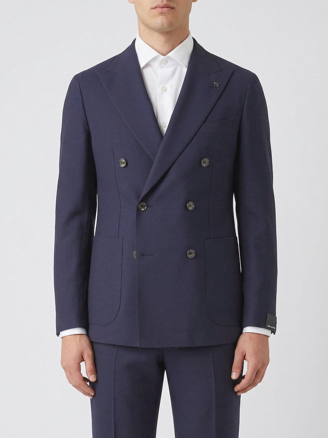 Tagliatore Double Breasted Virgin Wool Blazer · 46
