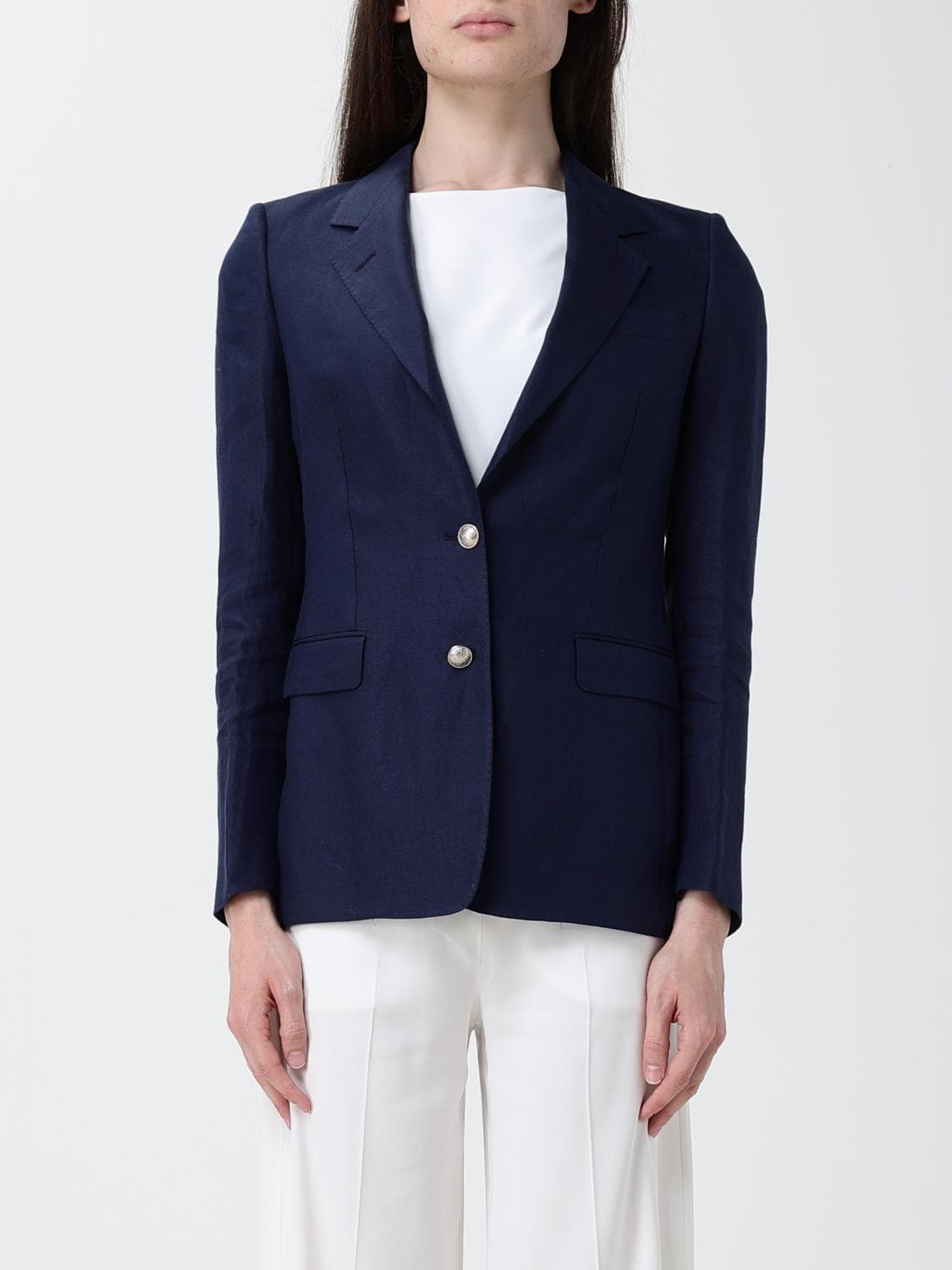Tagliatore Linen Single-Breasted Blazer