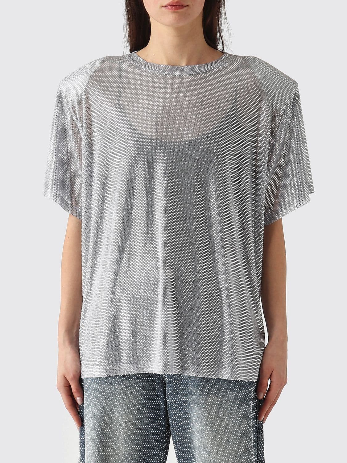 Twenty Fourhaitch Mesh Top with Rhinestones · 40