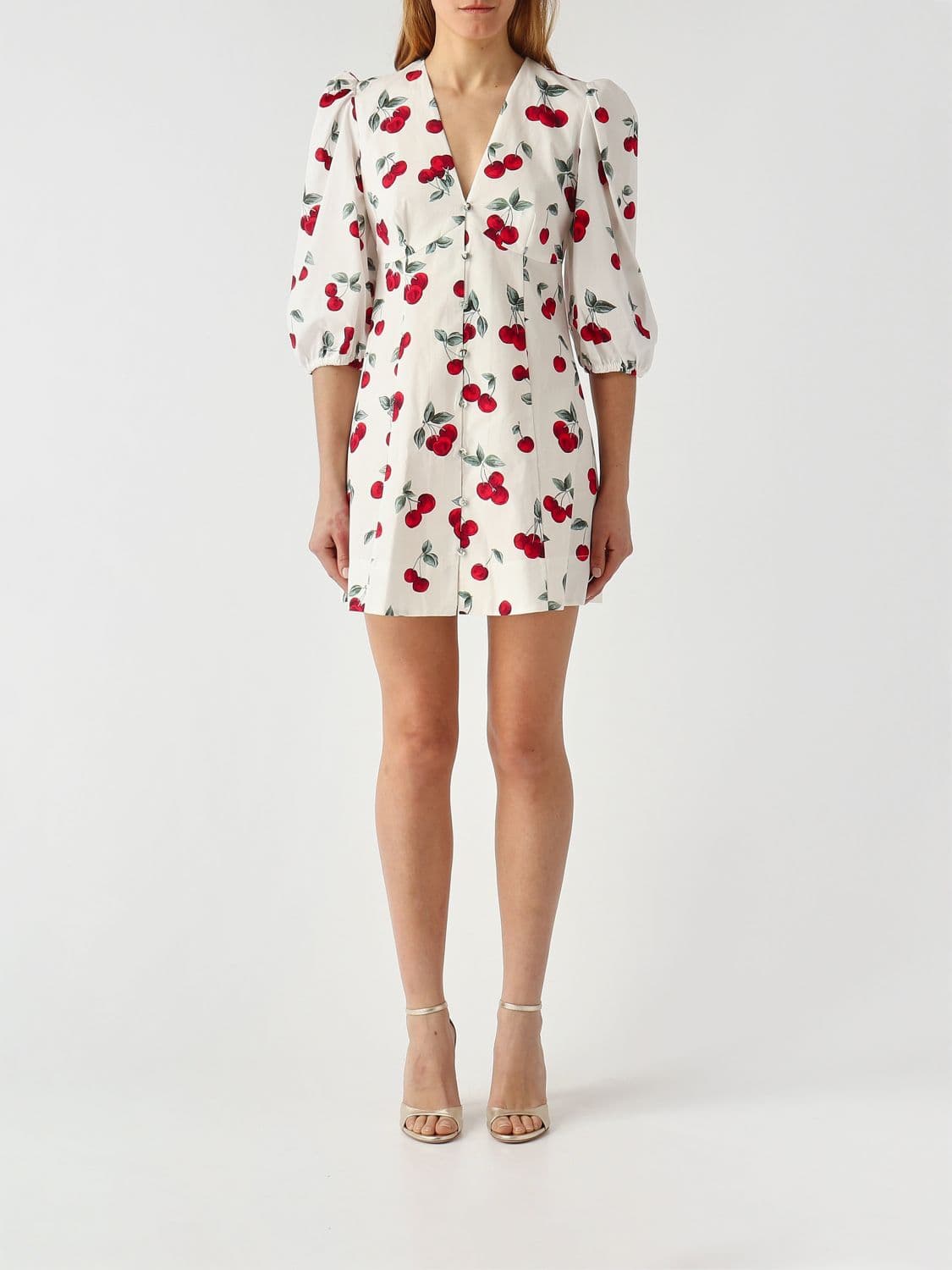 Twinset Printed Cotton Mini Dress