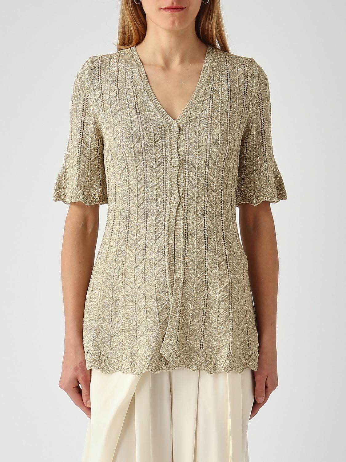Twinset Viscose Knit Cardigan