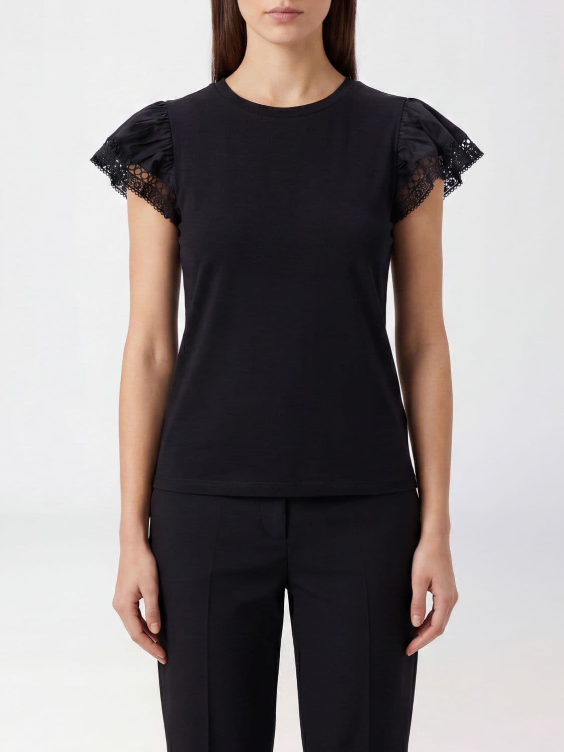 Twinset Cotton T-Shirts with Embroidery