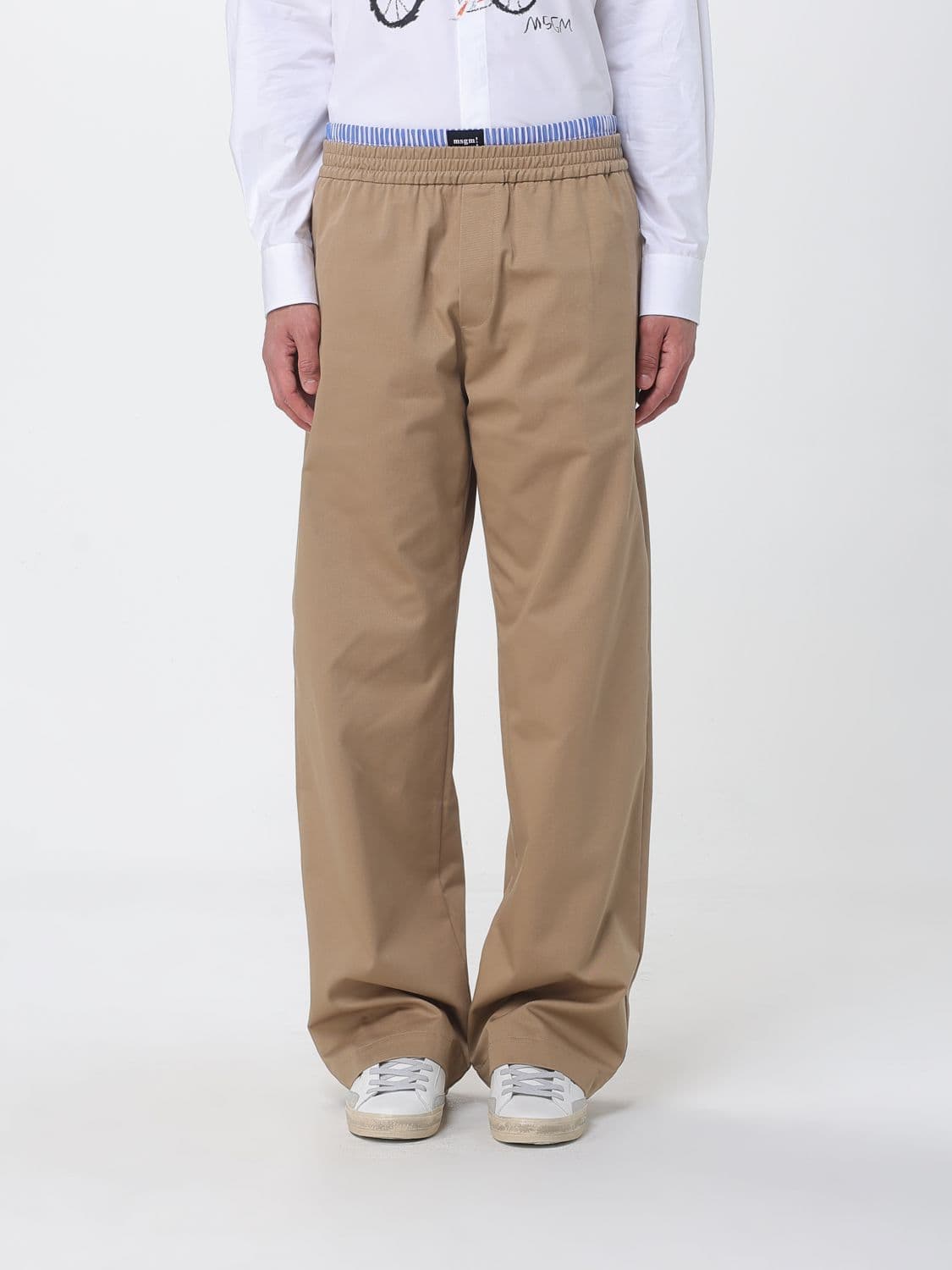 Msgm Jersey Wide Leg Trousers