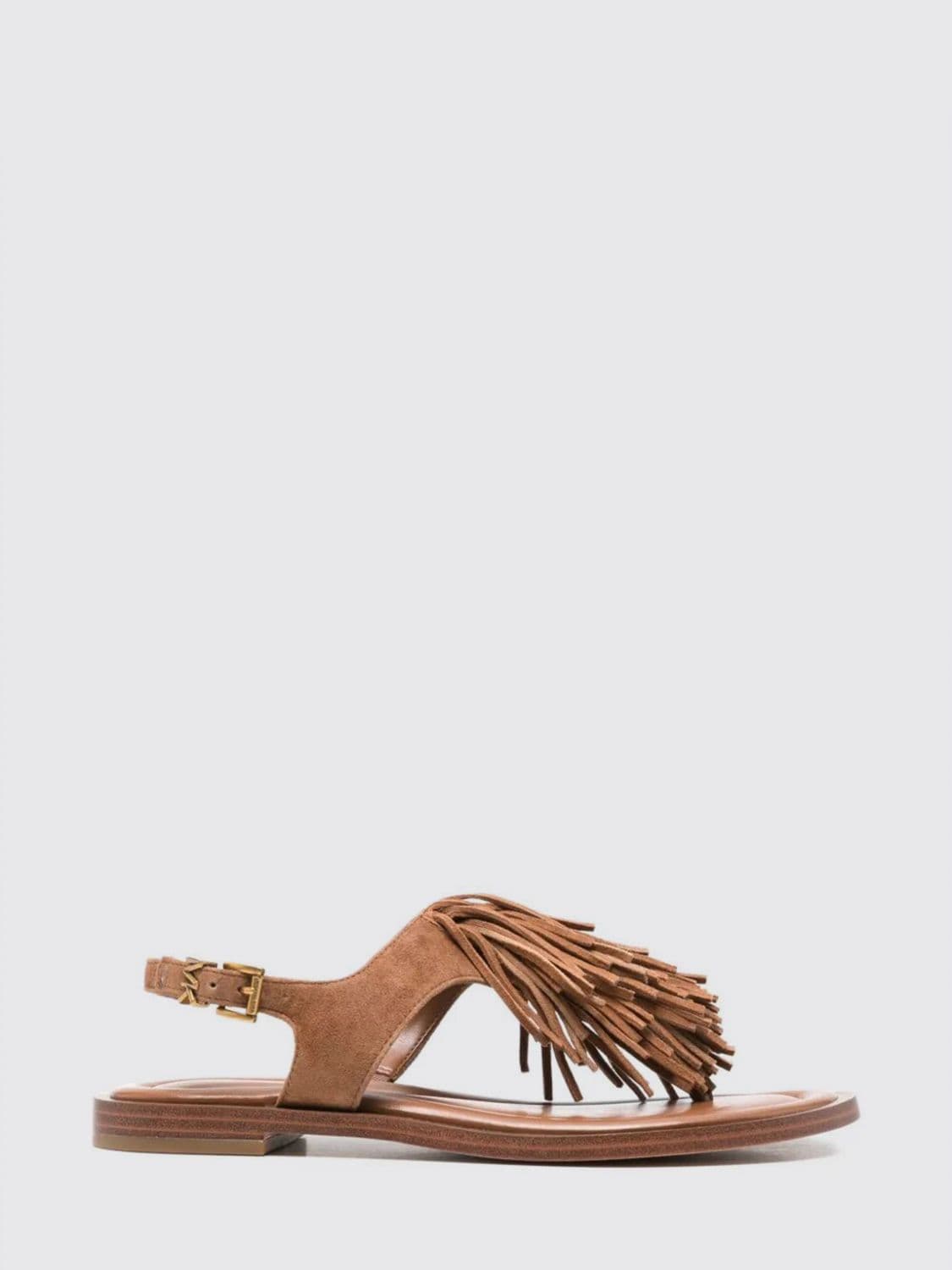 Michael Kors Indra Suede Sandal with Fringes