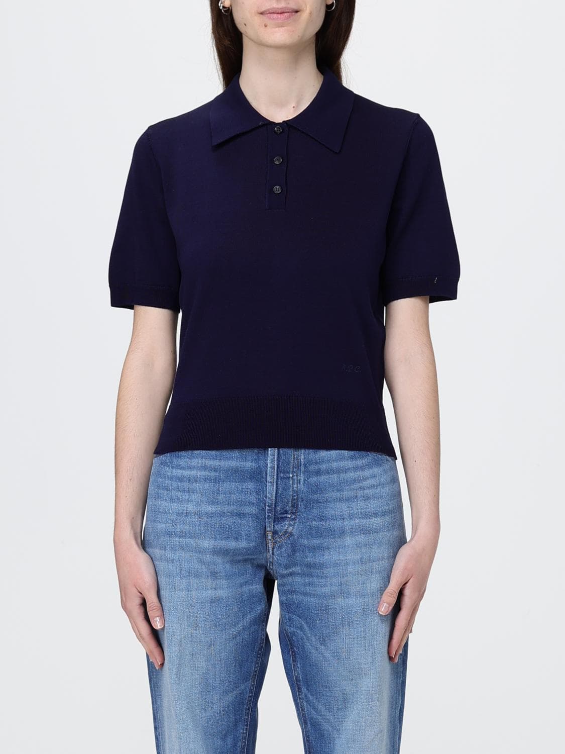 A.p.c. A. P.C. Cotton Knit Polo Shirt