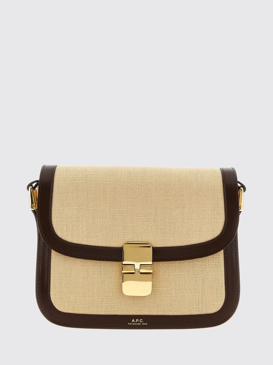 A.p.c. A. P.C. Grace Canvas and Leather Bag