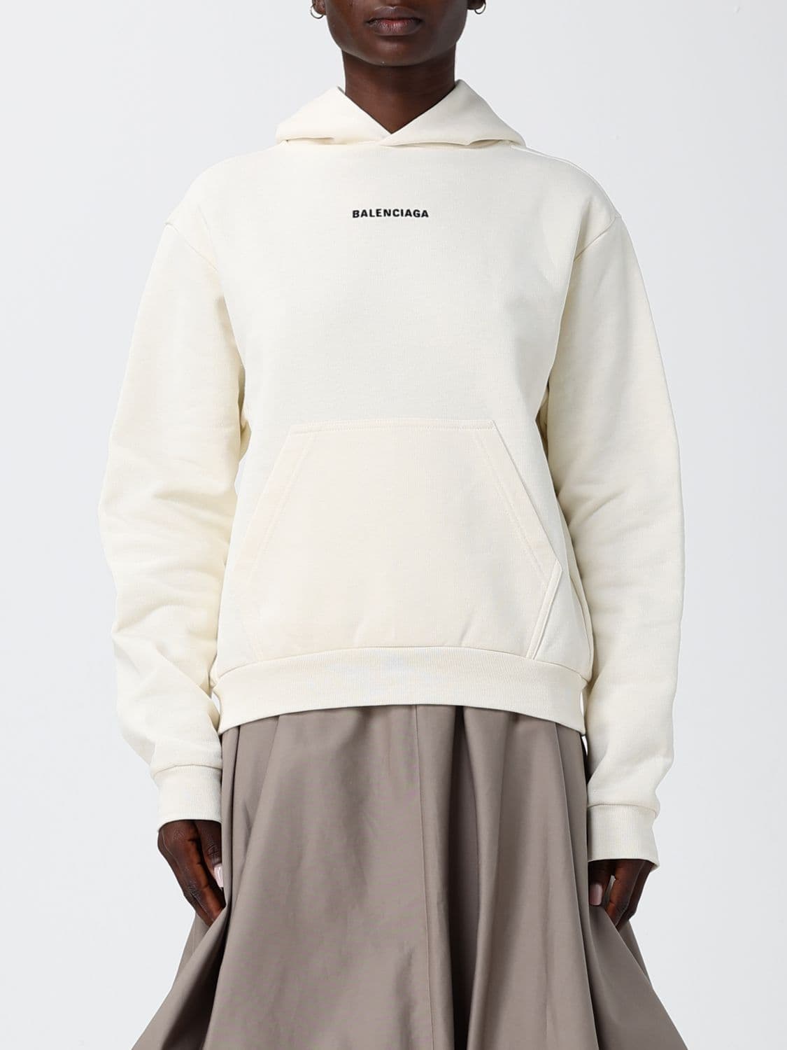 Balenciaga Cotton Hoodie with Logo