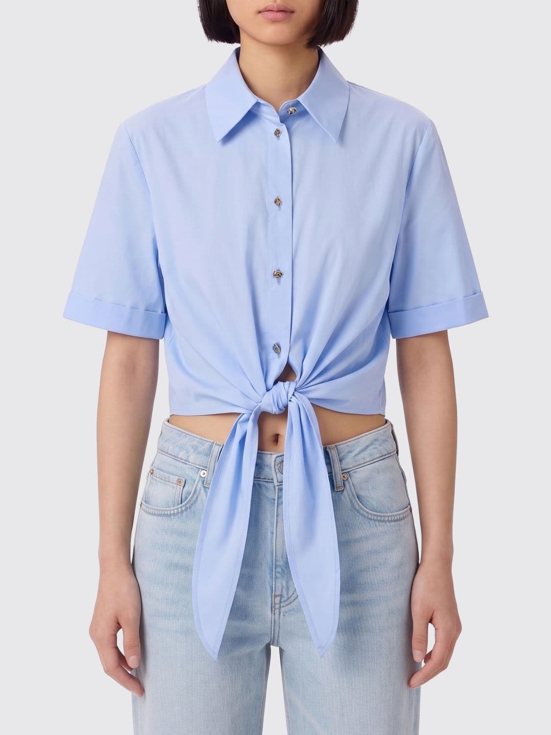 Liu Jo Cropped Cotton Shirt · 44
