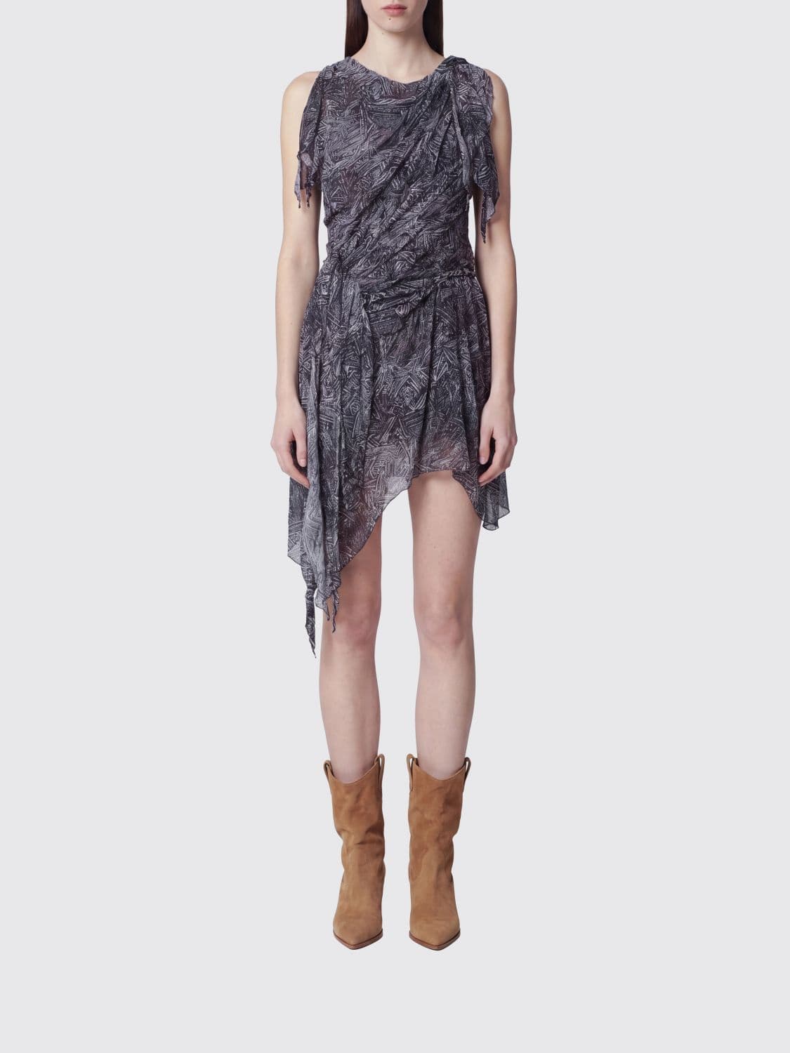 Isabel Marant Trysha Asymmetric Silk Dress · 38