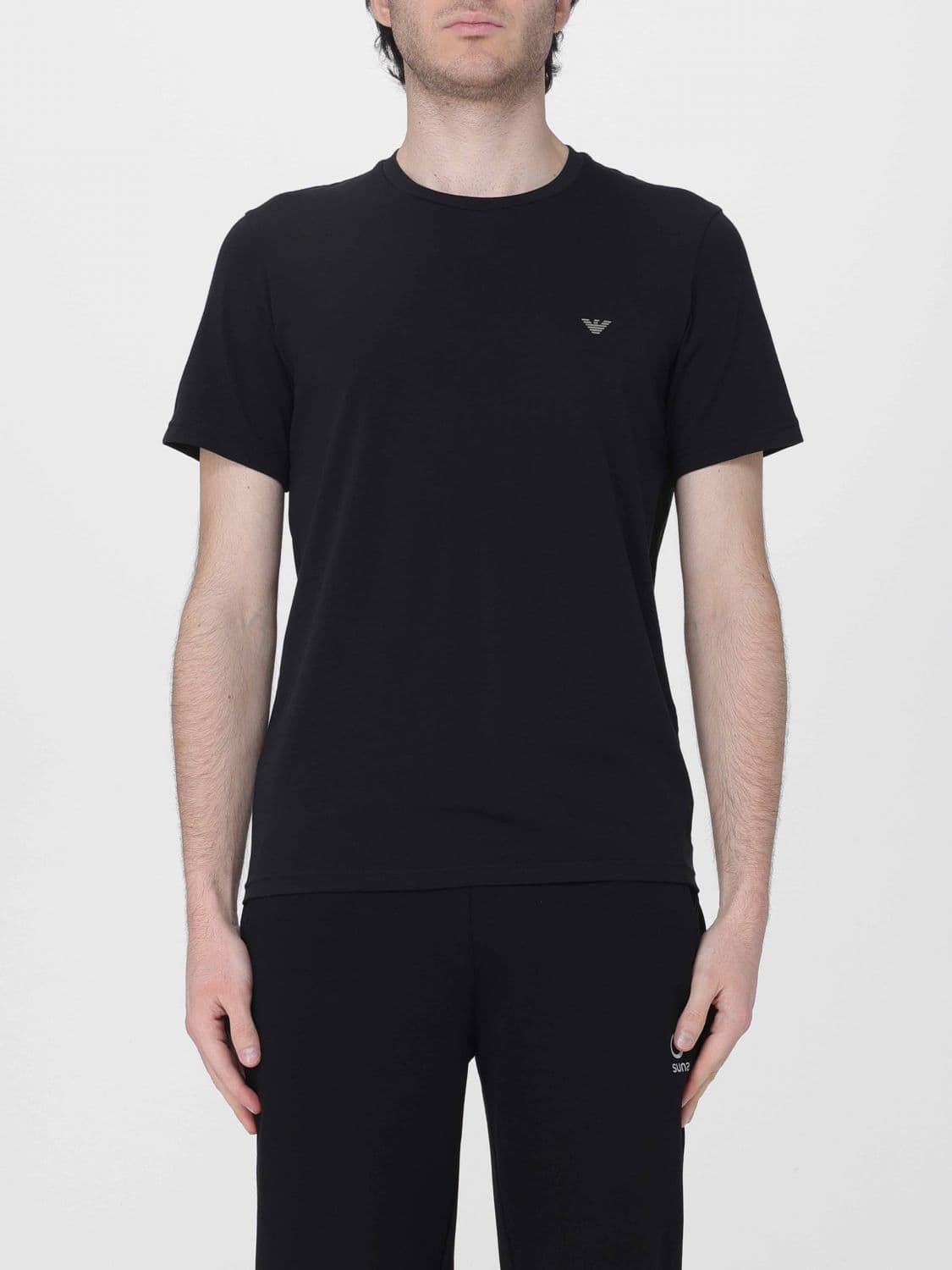 Emporio Armani Set of 2 T-shirts in Cotton Jersey