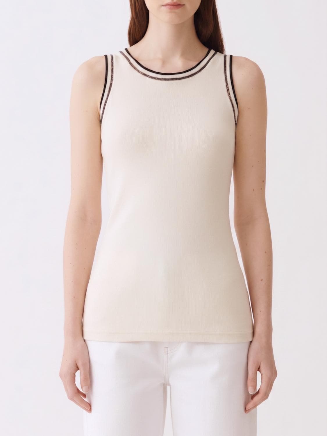 Fabiana Filippi Stretch Cotton Top
